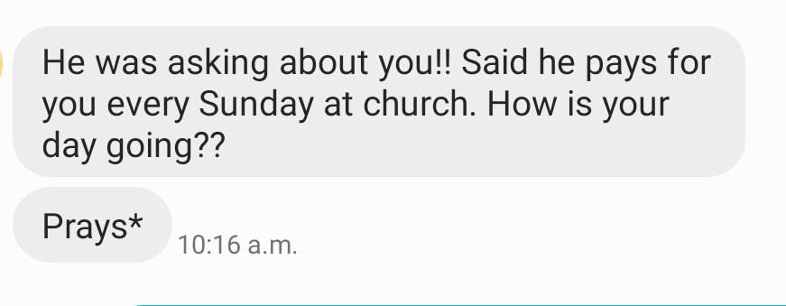 My brother had a doctor's appointment with our childhood GP. Apparently, I need to get my ass to church.