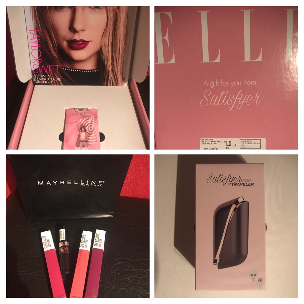 StyleItGyrl19's tweet photo. Thank you #ElleInnerCircle for these #FREEperks for being apart of a great community with like minded individuals. #Satisfyer #Maybelline https://t.co/fb0Jm5jS5C