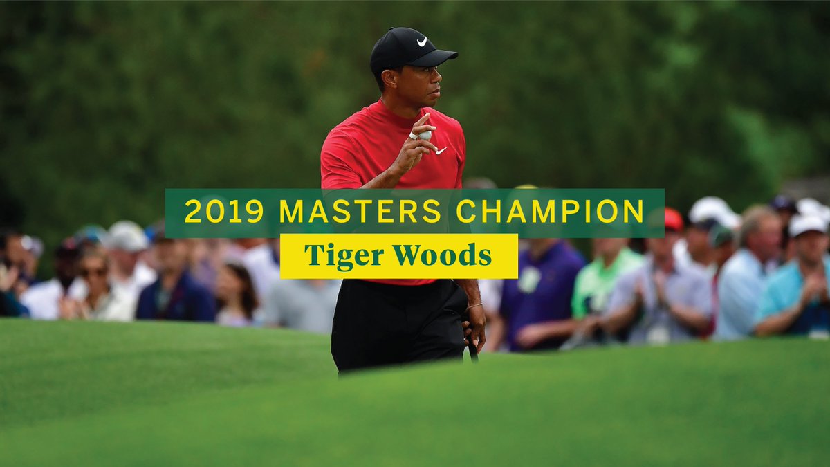 Tiger's triumph. #themasters