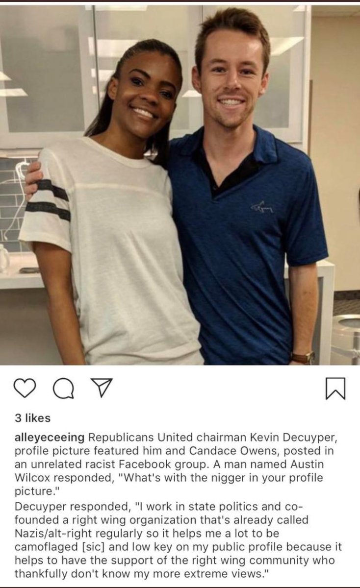 So you probably know that  @RealCandaceO has me blocked, so it would be a real shame if people shared this Image that a friend sent me of her with a Neo-Nazi and chairman of Republican United who now uses her pic "Because it helps him stay camouflaged"More receipts in thread: