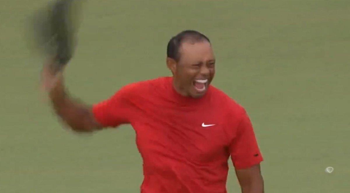 ballsdotie's tweet photo. 11 years since his last major 
14 years since his last masters 
Never come from behind to win a major
A winless streak of 107 weeks
1,199th in the world
Four back surgeries 
Didn't know if he'd play again
The greatest comeback in sport! 
Ladies and gentleman, Tiger Woods 🏆` https://t.co/GYMy0ExMYu