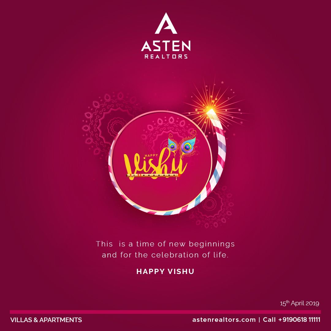 AstenRealtors's tweet photo. This is a Time of a New Beginning and For the Celebration of Life

#Happy_Vishu
#Asten_Realtors https://t.co/T93ypvS5sC