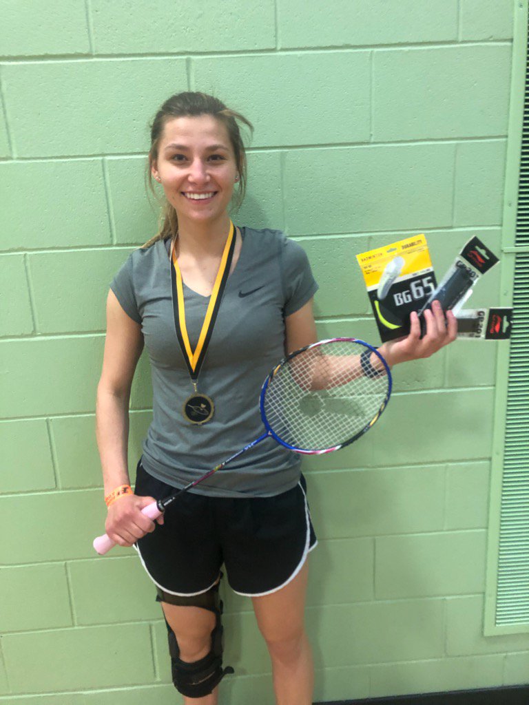 isubadminton's tweet photo. Wrapping up our last tournament of the season with 2 winners!
Men's Singles 2nd Place: Will
Women's Singles 1st Place: Jackie https://t.co/8VcoQfnlcA