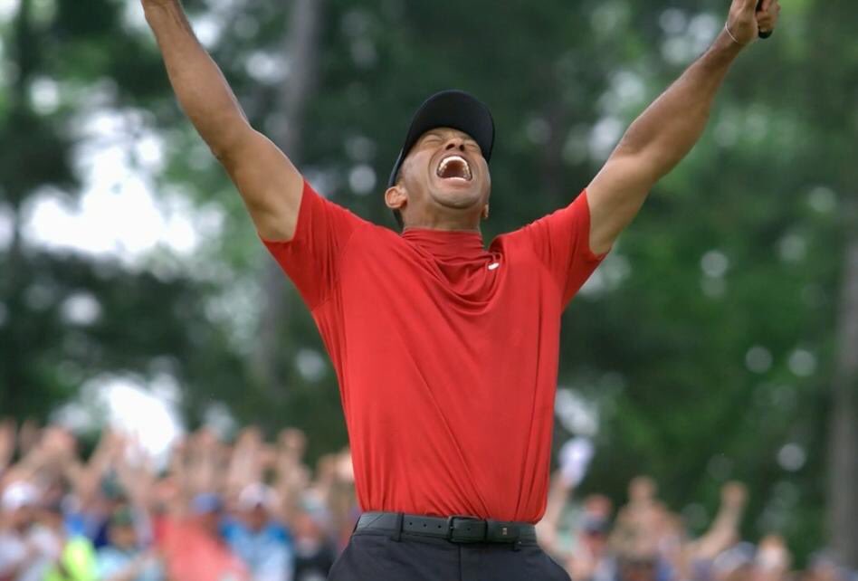 PWork1's tweet photo. That was absolutely incredible to watch! The TIGER chants gave me chills! What an amazing comeback. We all wondered if he would ever play again. Today he is #themasters champion! #5thgreenjacket #15thmajorchampionship #TIGER 🐅🐅🐅🐅🐅🐅🐅🐅🐅🐅🐅🐅🐅🐅🐅 https://t.co/4JcyPuVWow