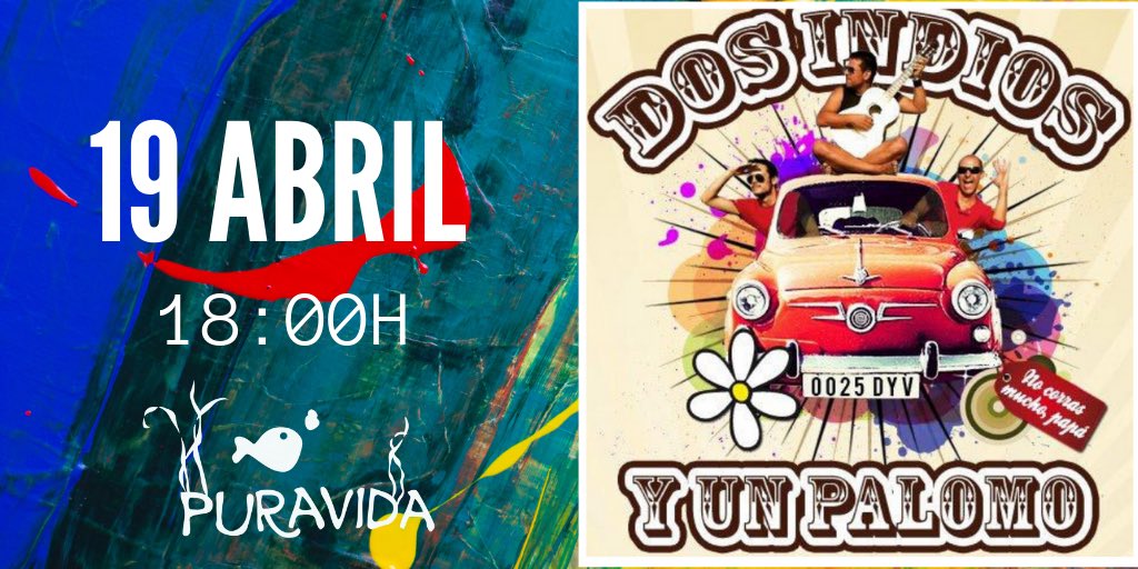puravida_al's tweet photo. El viernes santo lo pasaremos en grande 💃🏻💃🏻 y nos ponemos flamencos porque a las 18:00h  @dosindiosyunpalomo derrocharán todo su arte y buen rollo con nosotros. ¡¡No te olvides!! Viernes 19 a las 18:00h DOS INDIOS Y UN PALOMO en @puravidaalmerimar 
#puravidaalmerimar #puravida https://t.co/TVab5VvDyZ