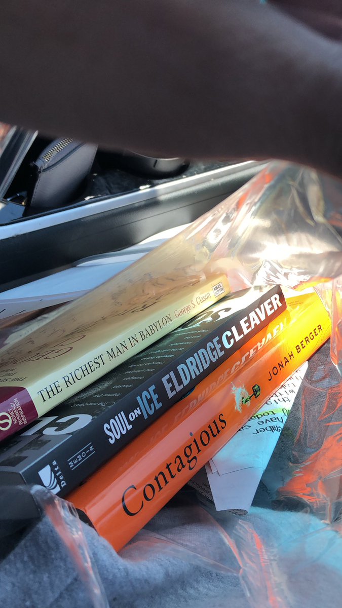 JusDuck's tweet photo. 3 outta the 13 books @NipseyHussle had on his #Booklist #TMC #RIPNHNip https://t.co/siNXGT4pWd