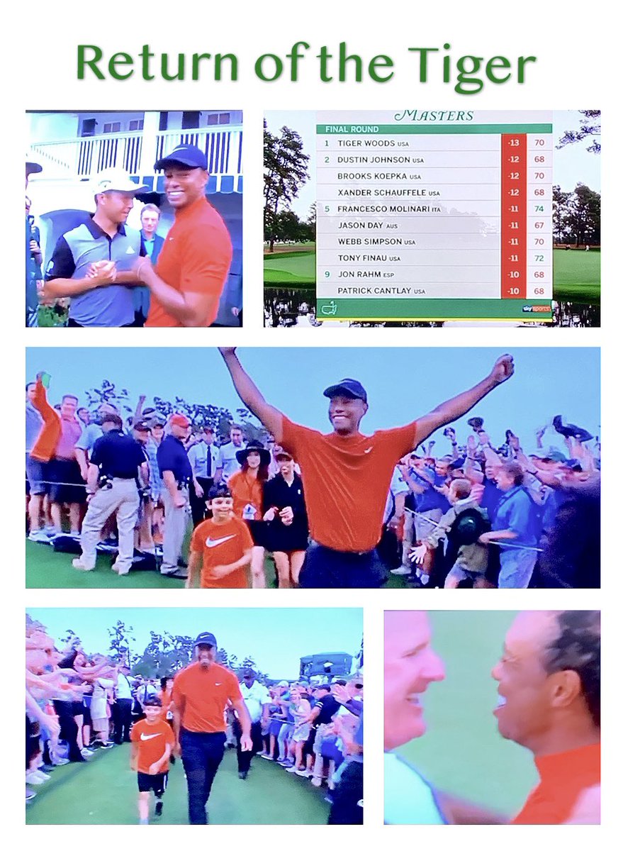 Tiger returns to claim ⁦<a href="/TheMasters/">The Masters</a>⁩ after 14  years ⁦#golf thoroughly enjoyed watching the 2019 Masters #golf