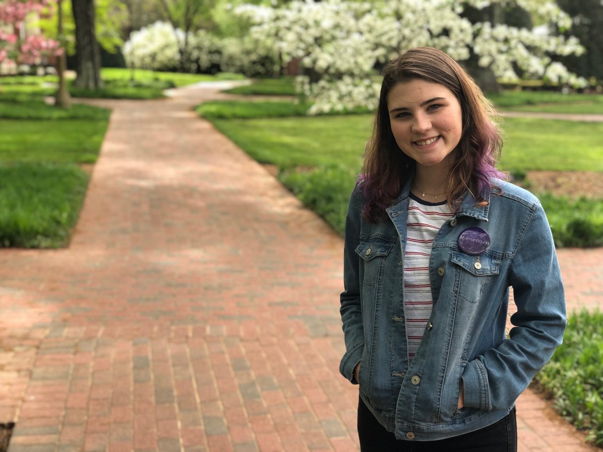 tevelyn's tweet photo. My rockstar daughter Delilah at #FurmanForward - Accepted Students Day at @FurmanU on Friday. She’s definitely #FurmanBound! #TheFurmanAdvantage #yeahTHATgreenville https://t.co/uKqoiYabwn