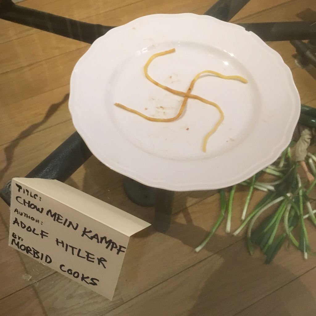 morbidbooks's tweet photo. Winner of #ediblebook Fest 2019: Chow Mein Kempf by Morbid Books https://t.co/iGsuNrGyb9