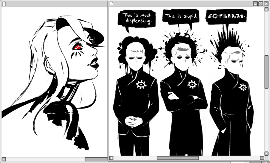 also before I go to sleep here's some Normal Human OCs of mine that I never draw. 