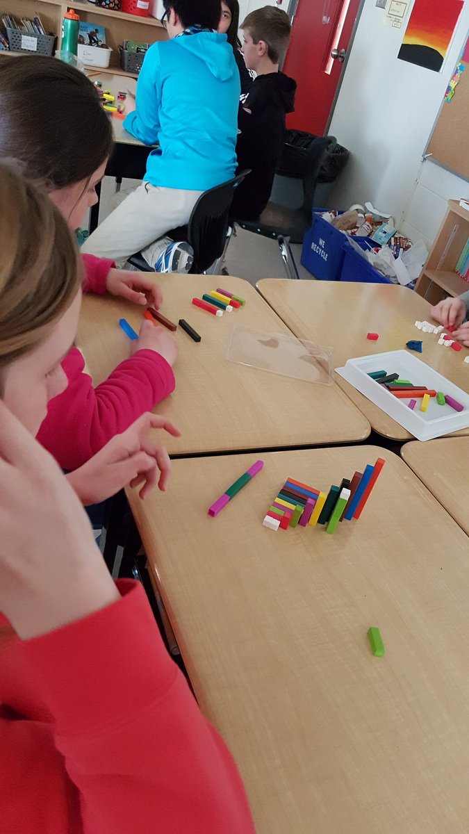 MmeMurrell's tweet photo. Highlight#2 from our busy week @BaysidePublic #HPEDSBmath
Using cuisenaire rods to model and understand how algebra works. https://t.co/DHuZfbS2Tv