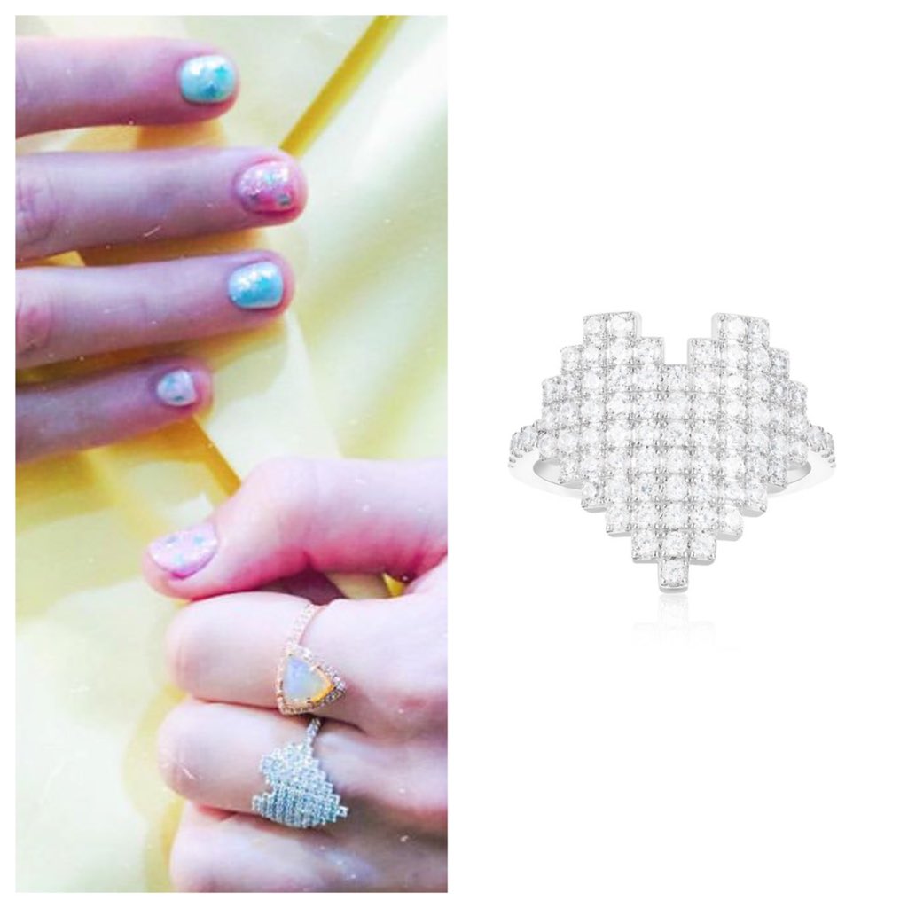 Jewels! @taylorswift13 wears a #APMMonaco pixel ring ($104). taylorswiftstyle.com