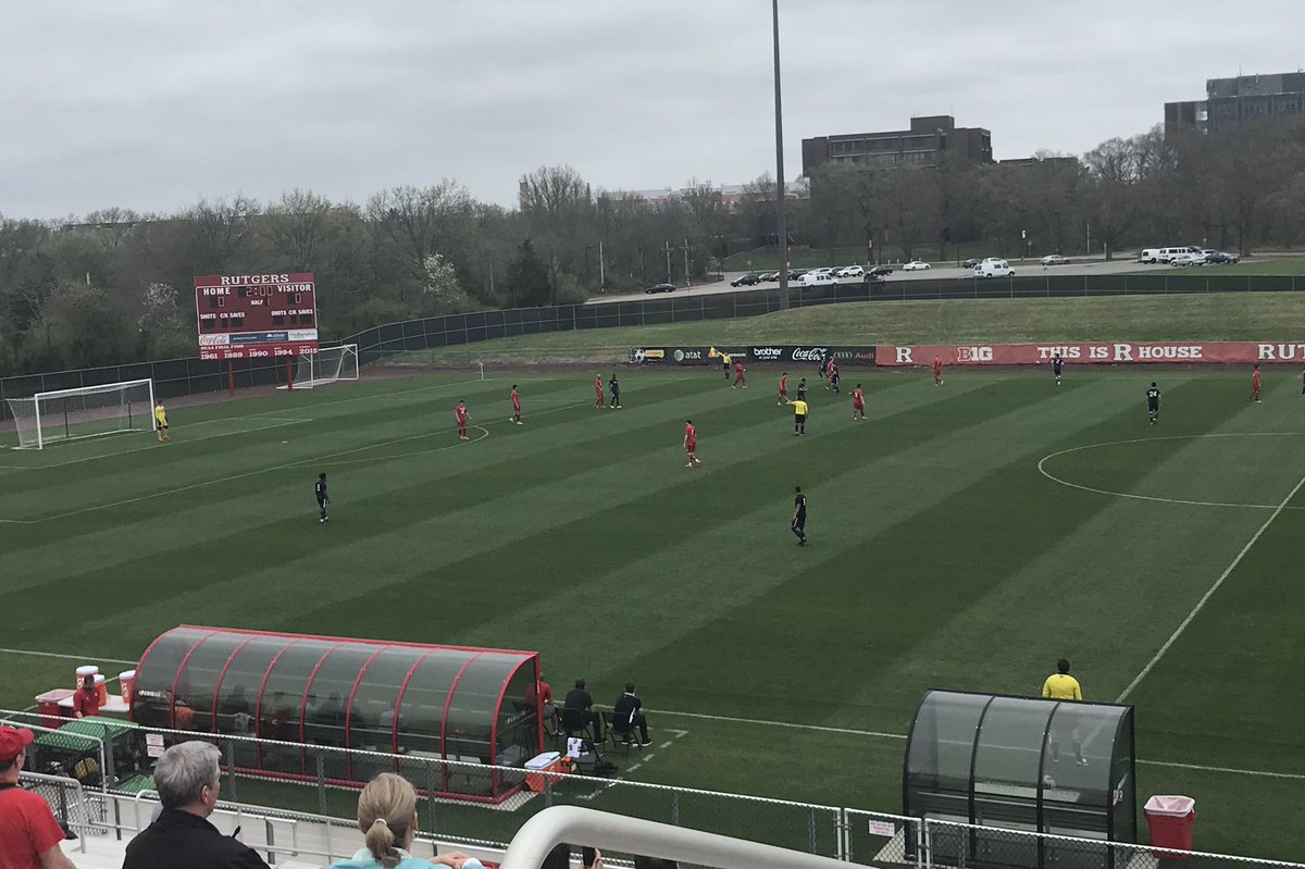 Spring College Soccer Program. <a href="/UConnMSOC/">UConn Men's Soccer</a> at <a href="/RUMensSoccer/">Rutgers Men's Soccer</a> 
1-0 for UConn, good game by both.... Always fun watching <a href="/CoachRayReid/">Ray Reid</a> teams play.