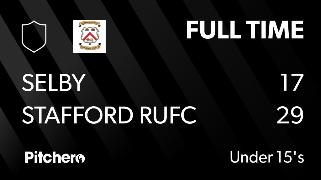 Stafford RUFC on Twitter: