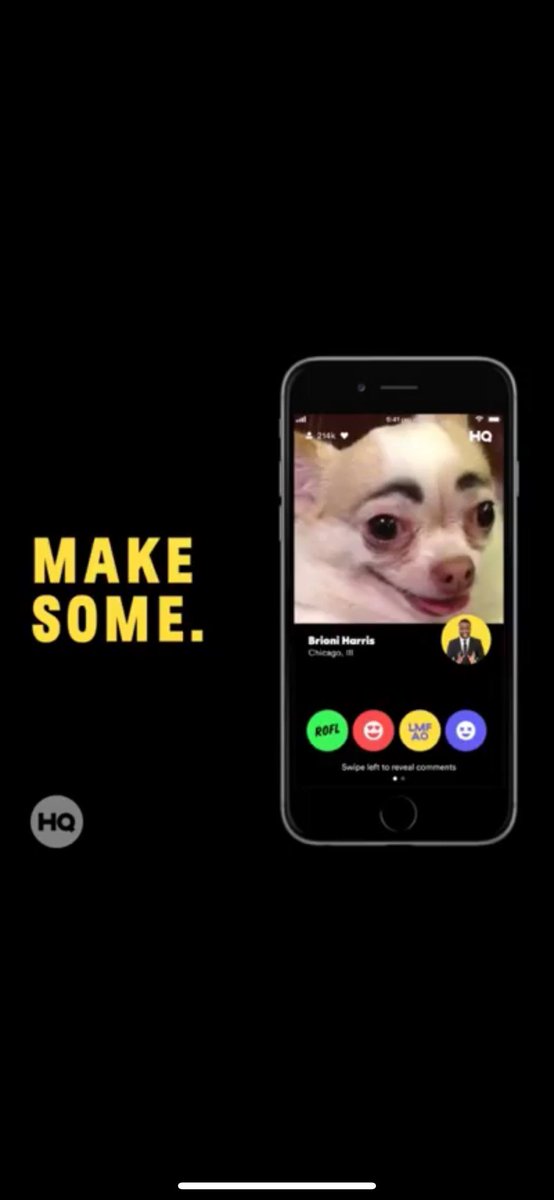 WordsHQ's tweet photo. HQ Editor’s Picks 
“A new live show on your phone where our host shows funny viral videos and you decide on who gets paid. Coming soon.”🎥
https://t.co/xVvkQE1hkc https://t.co/hTAC90B2b3