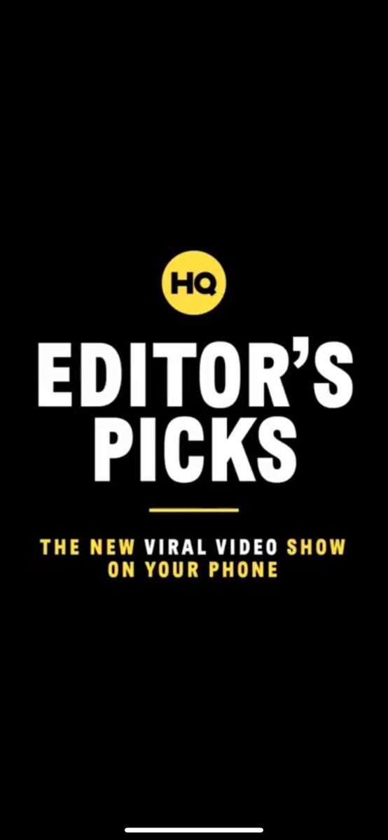 WordsHQ's tweet photo. HQ Editor’s Picks 
“A new live show on your phone where our host shows funny viral videos and you decide on who gets paid. Coming soon.”🎥
https://t.co/xVvkQE1hkc https://t.co/hTAC90B2b3