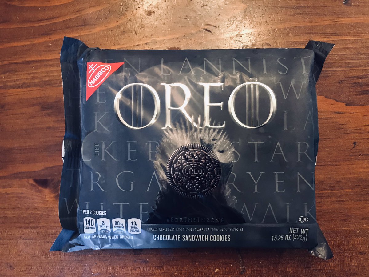 My wife is the best wife!#GameofThrones #oreos
