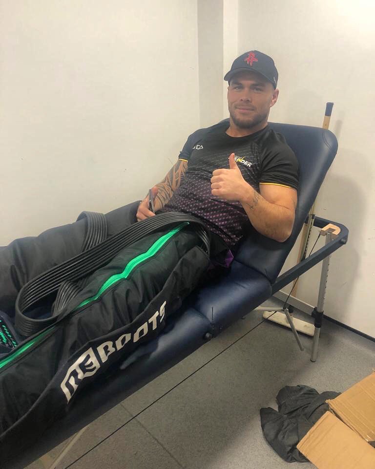 ThunderRugby's tweet photo. Remy getting recovery with @rebootsrecovery 

#rebootsrecovery https://t.co/byv4q58NSz