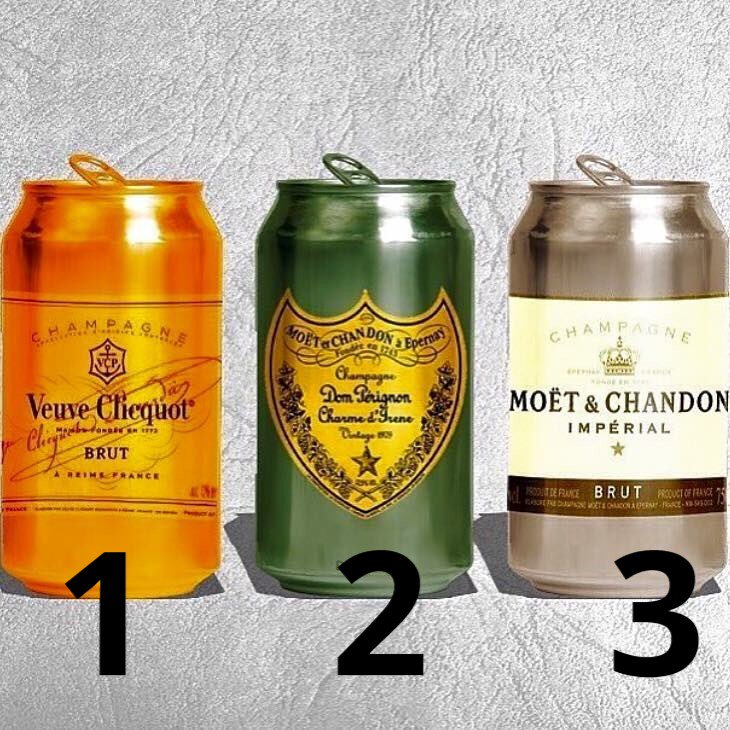 Would you choose 1, 2, 3 - or NOTHING - 'cause I aint drinking out of a can!? 🍾😍 or 😫
#wine #champagne #veuveclicquot #moetetchandon #domperignon