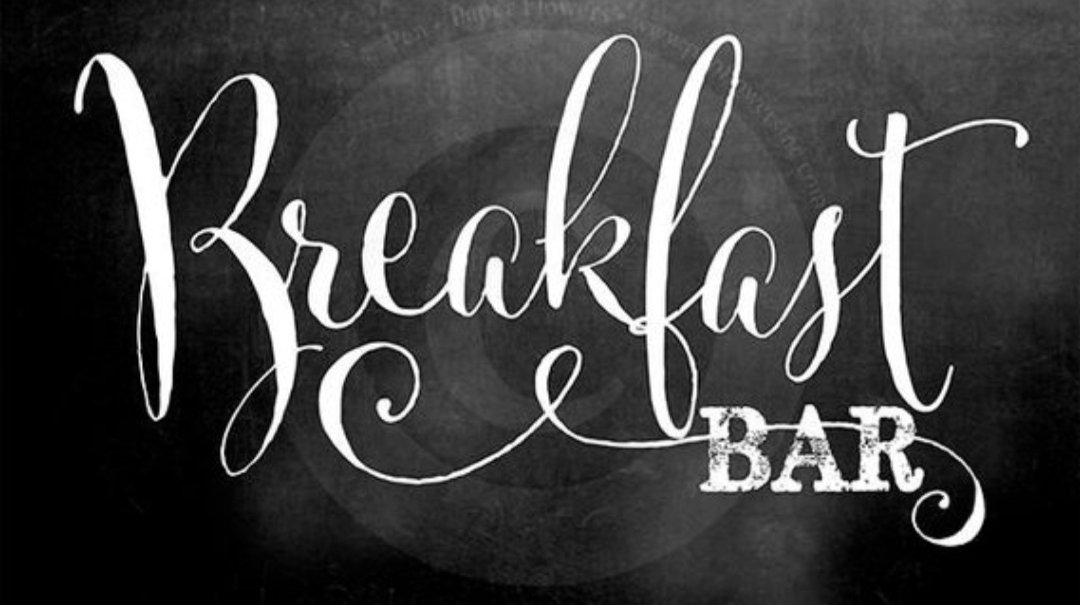thetaphouse14's tweet photo. Breakfast Bar. Literally. Yes! We got breafast too! Our 80 Taps, comedy and live music was just missing breakfast 🍳🥓🥚 #taphousefay https://t.co/vPlsWoFcOJ