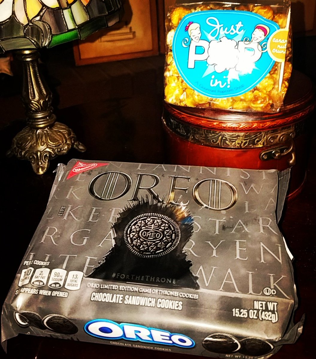 Night gathers, and now my watch begins. <a href="/GameOfThrones/">Game of Thrones</a> #GameofThrones <a href="/JustPopInOnline/">Just Pop In!</a> <a href="/Oreo/">OREO Cookie</a> 😍