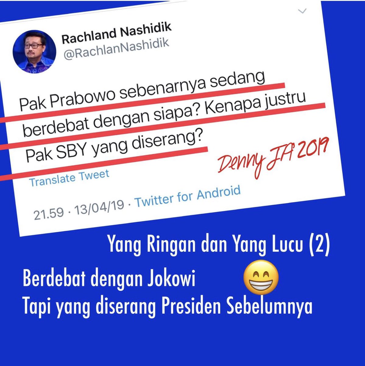 DennyJA_WORLD's tweet photo. Ulama di zaman Now banyak pula yang lucu😁: merasa dirinya bisa mengatur siapa yang masuk surga https://t.co/fp5DKmfwBn