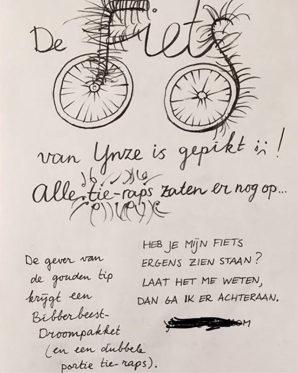 Fiets2016's tweet photo. • @notesofgroningen Recieved a note #notesofgroningen #groningen #ergaatnietsbovengroningen #notes #handwritten #bicycle #fiets #gestolen #gestolenfiets #fietsgestolen #stolen #stolenbicycle #tyrap #thnx https://t.co/AqW1V9VyHs