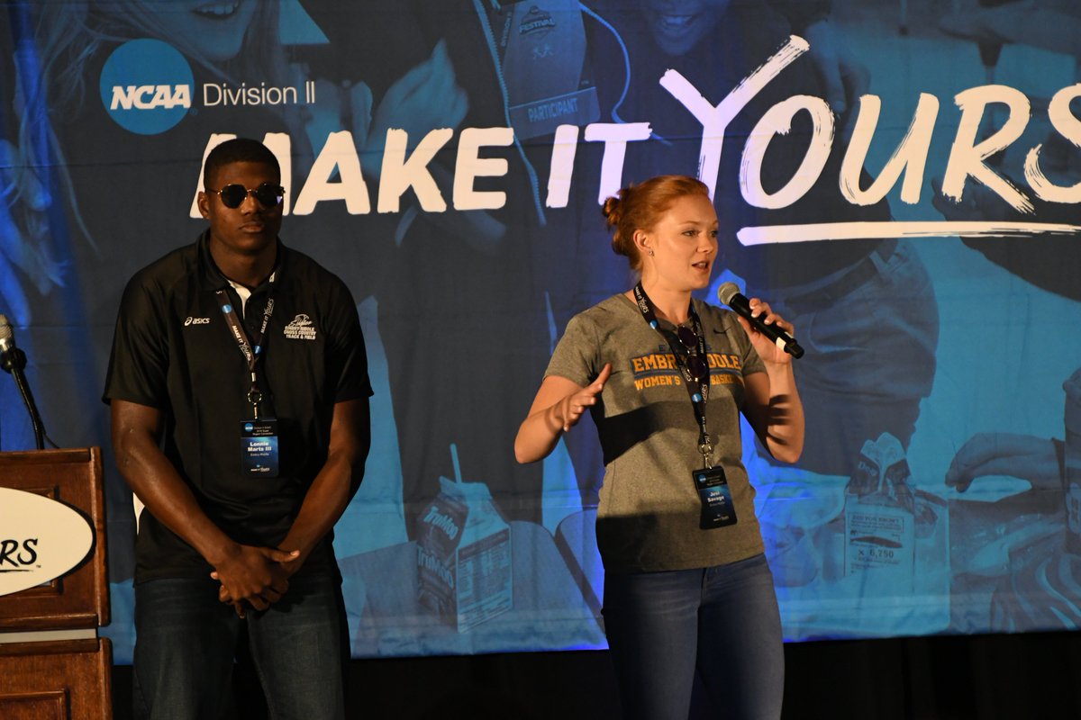 NCAADII's tweet photo. Successful weekend ✅

Nearly 170 #NCAAD2 student-athletes traveled to Orlando for the division's second SAAC Super Region Convention.

Attendees learned about the student-athlete voice, mental health, social justice, DII's partnerships with Team IMPACT and Make-A-Wish, and more. https://t.co/dKNTtHPpJJ