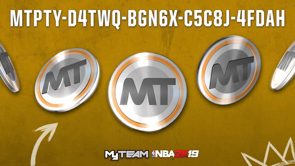 TDstubs's tweet photo. #MT #LockerCode! Get your chance at #guaranteed #MyTEAMPoints with a shot at up to 10,000 👀

#tags #lebron #lockercodes2k19 #Giannis #nba2k19lockercodes #2K19 #2k19lockercodes https://t.co/i5M44WbRuZ