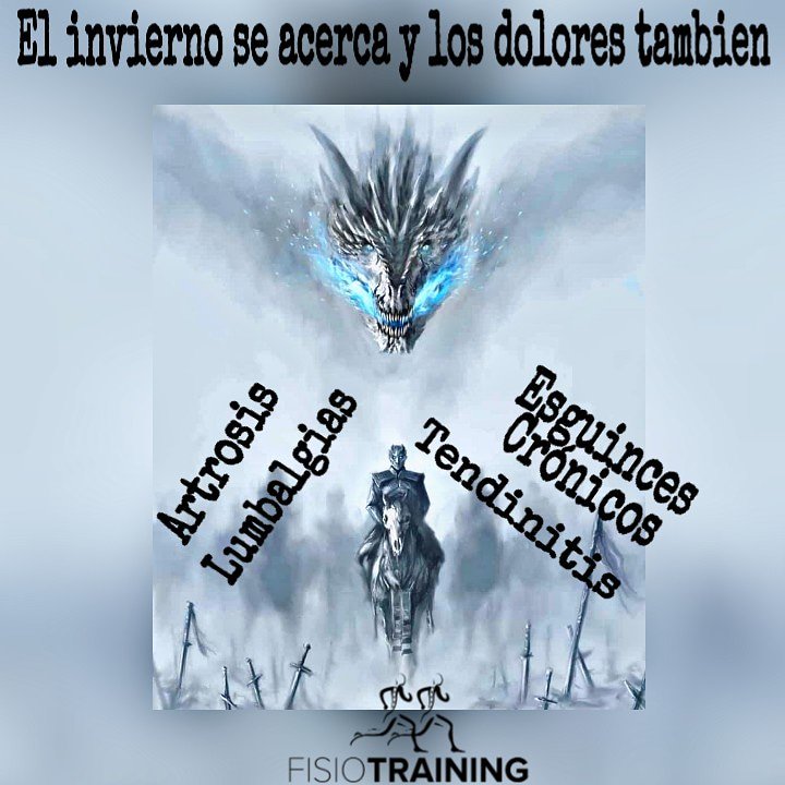 fisiotraining__'s tweet photo. Se acerca el invierno y el frío❄❄
Pero no te preocupes en Fisiotraining tratamos tus dolencias y lesiones cronicas🤕🤕
Asi que ya sabes que el frio ni los caminantes te atajen🧟♂️🧟♀️
#Fisioterapia #Fisiotraining
#Luque #Paraguay https://t.co/SGwffienV9