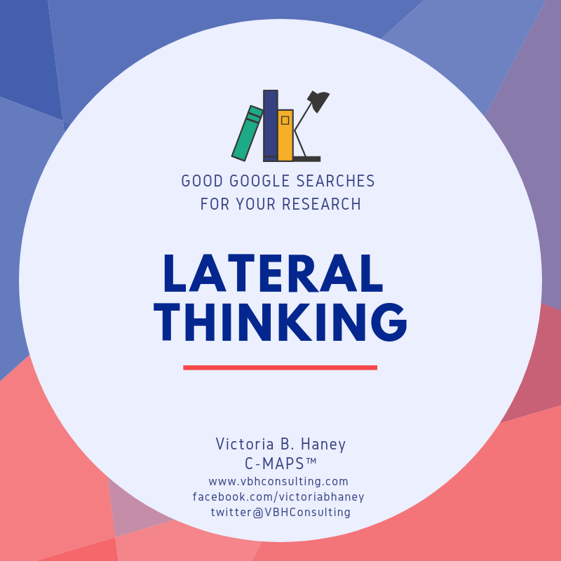 VBHConsulting's tweet photo. A #SundayRead suggestion for your research this week. You may ask #Google for help to learn more about #lateralthinking. https://t.co/HovzEuEtfp