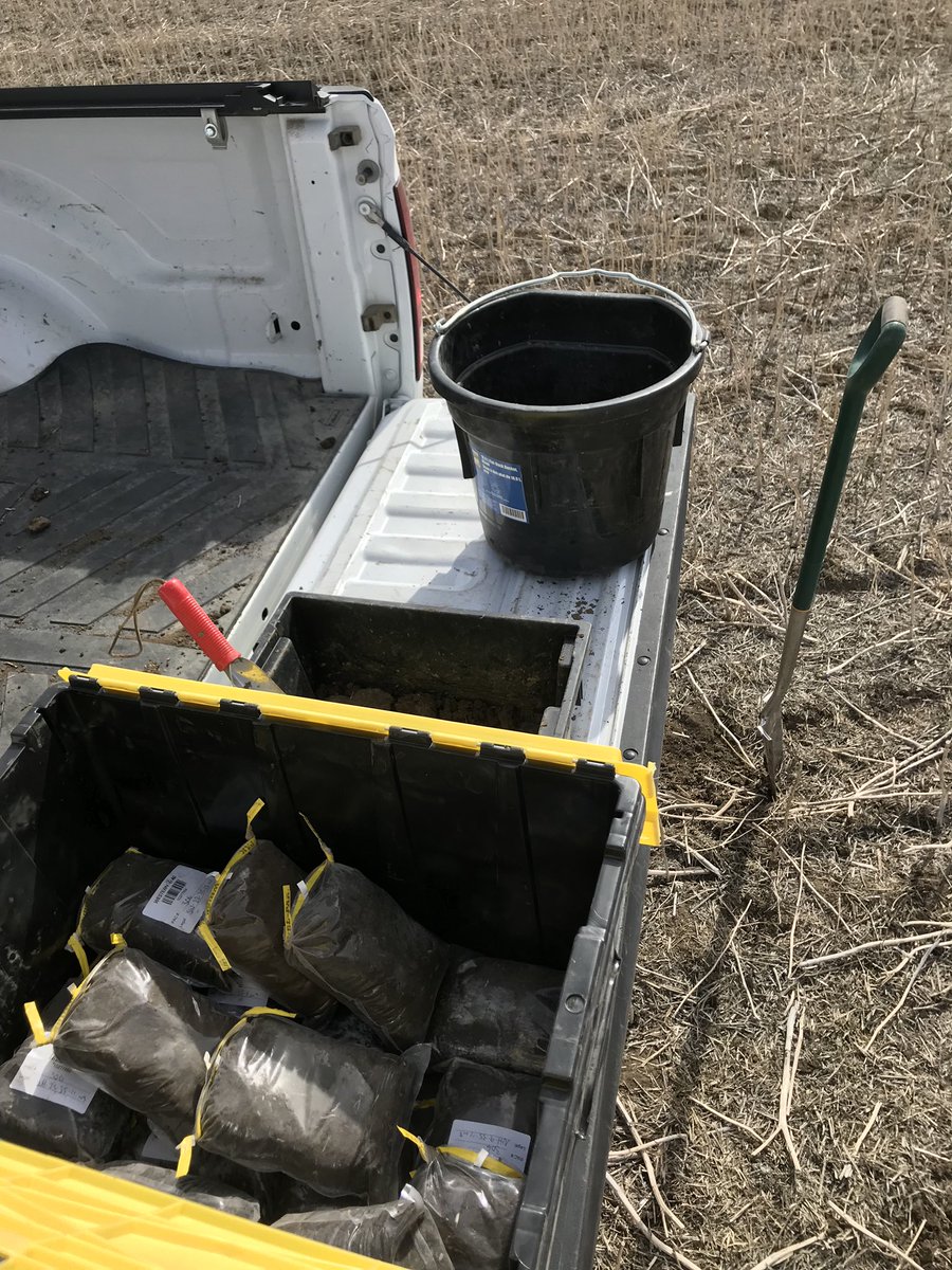 westernagNWSK's tweet photo. Shiny pail (less) @hubez00 out west of Stoon collecting spring soil samples for a full farm client which will be analyzed by @YourSoil using #PRStechnology Prepping for #Plant19 https://t.co/clPJMzztgP