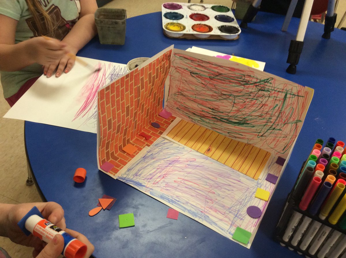 shsundberg's tweet photo. Think like an Artist @JonesvilleCS #artisticbehavior #creative #elementaryartroom https://t.co/uad7HaacRo
