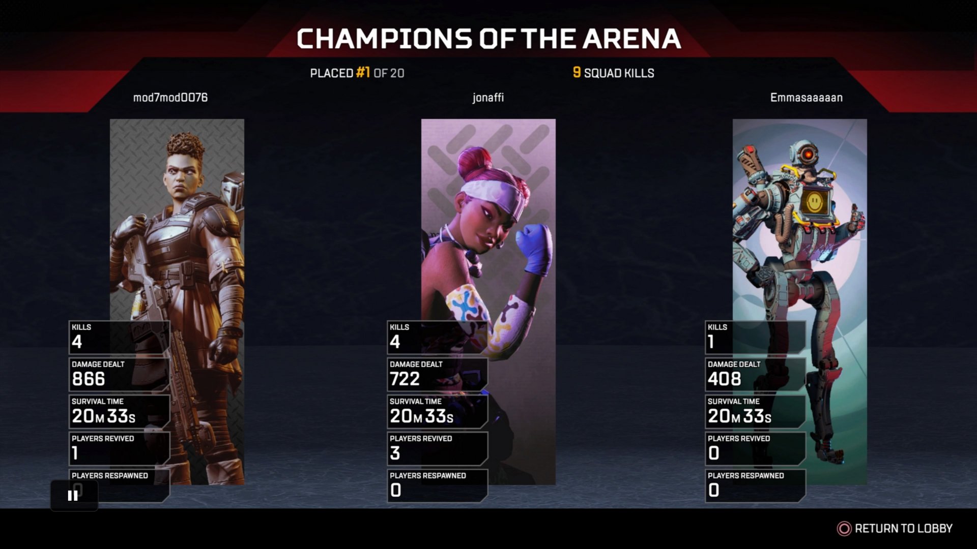 Mangler garage Pickering jonaffi på Twitter: "Champion Squad are the Champions. 😎 #ApexLegends  #MuteSquad #RandoWins https://t.co/BIlBIdrjlz" / Twitter