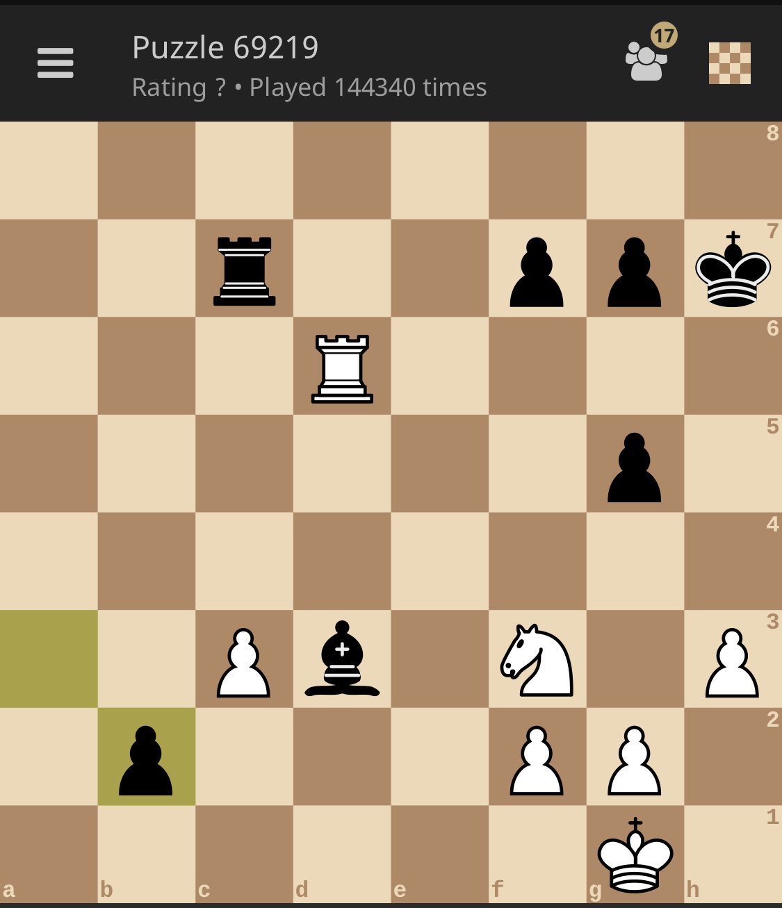 Lichess timed puzzles