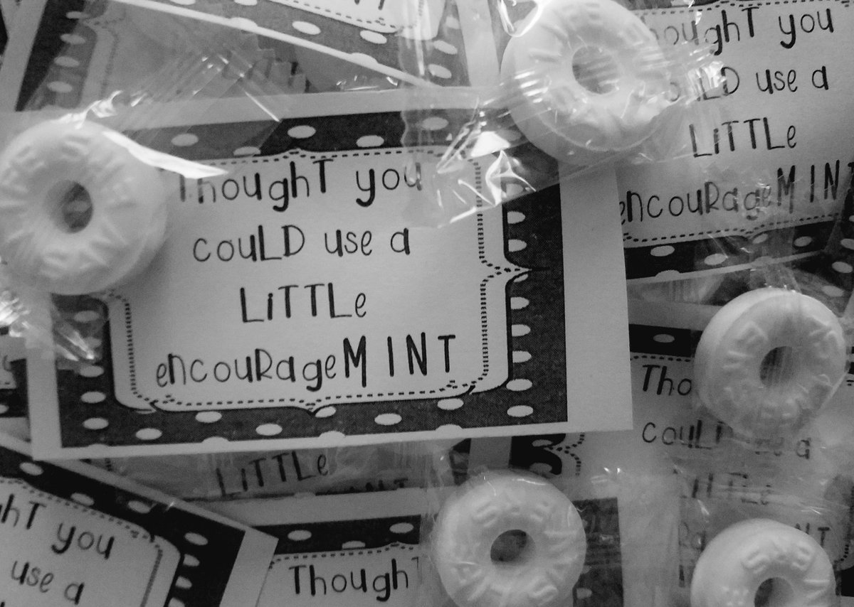 TheTeacherAllen's tweet photo. Day 1 of EOG exams is tomorrow! Mints and a message are a MUST! #5thgrade #EOG19 #studentencouragement #dontstressthetest https://t.co/UdZzg5BrXu