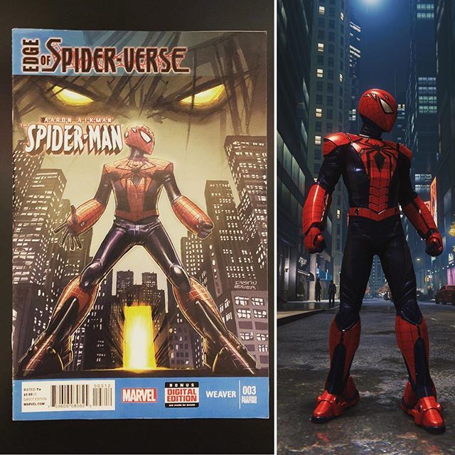 kingpencomix's tweet photo. Here’s a #secondprintsunday post with a #spidermanps4 connection... Edge of Spider-verse 3 with the first appearance of Aaron Aikman as #SpiderMan. https://t.co/VUYxDykLBu https://t.co/BiJuBmTVFc