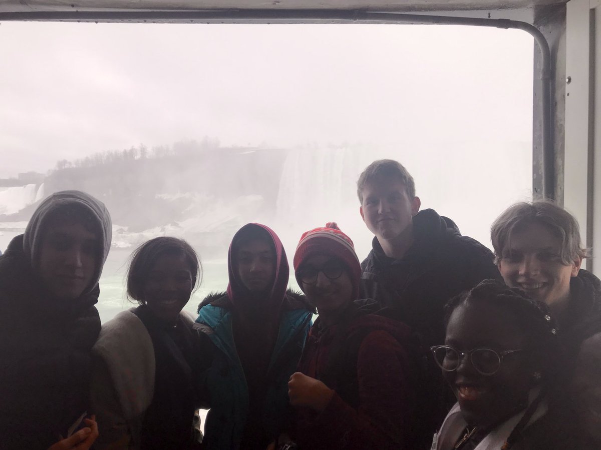 RS_WIDPSC's tweet photo. With the qualifying rounds completed today we are lucky enough to visit Niagara and go behind the falls! https://t.co/HZc2Ewpati