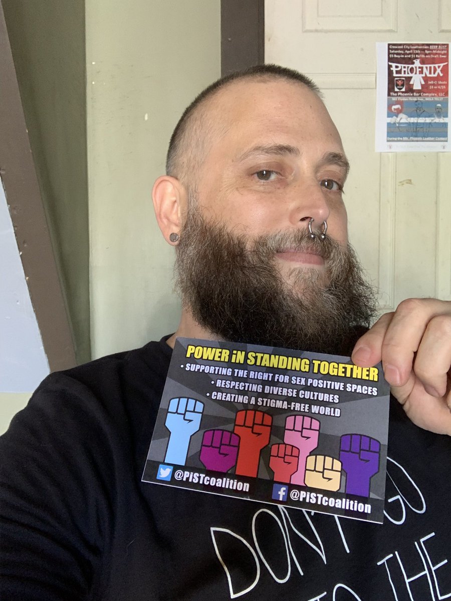 PisTcoalition's tweet photo. Founder David holding up one of our new outreach cards. #PiSTcoalition #sexpositive https://t.co/ykffTZuqCh