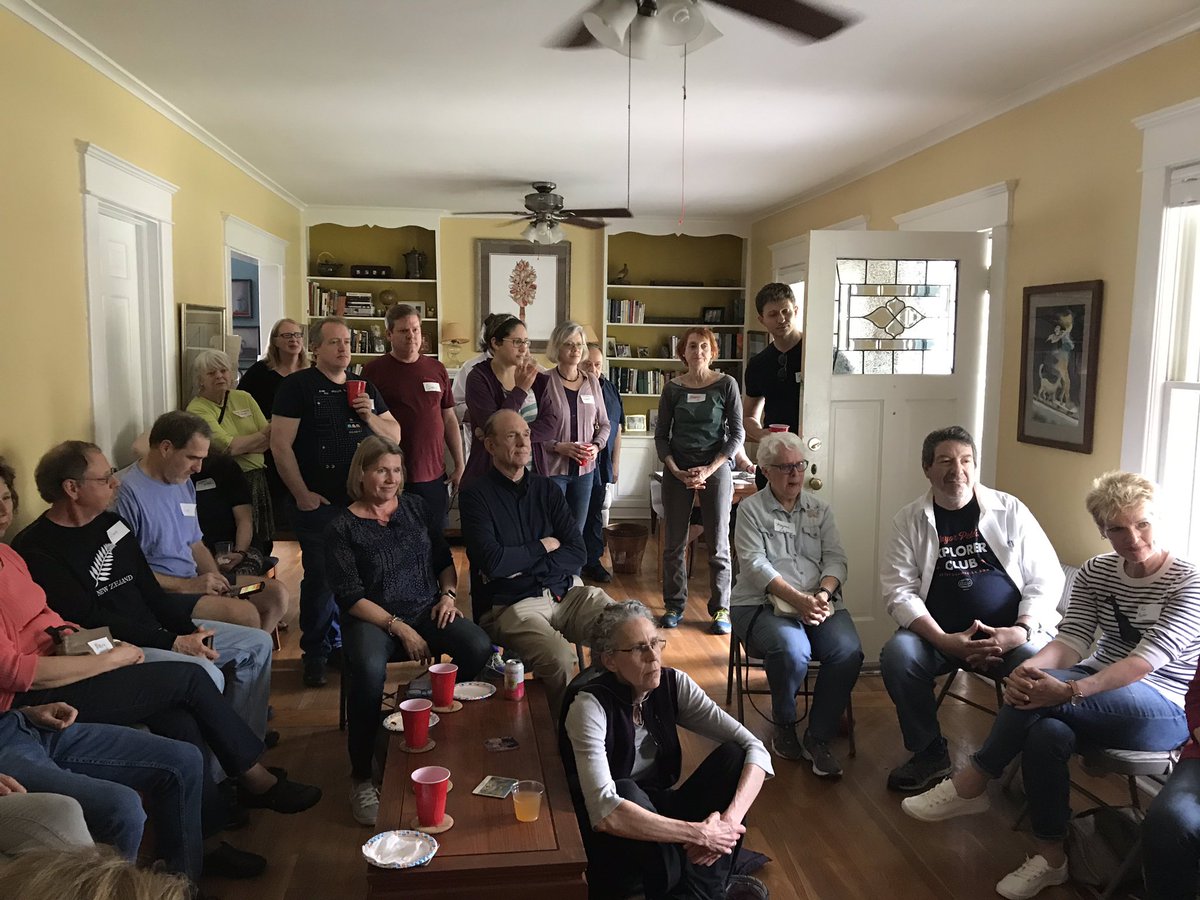 mighayes's tweet photo. Hosted a @PeteButtigieg home party Durham NC. Had to add an extra gathering space + tv as we met over 60 new friends &amp; supporters. The woman sitting next to me quietly cried thru Pete’s speech. We are ready. We can do this work. The time is now. #PeteforAmercia #ncforpete https://t.co/cTQi2a3OoX