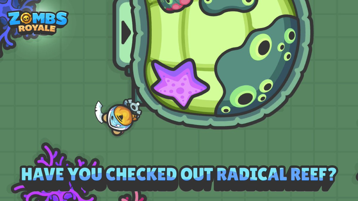 zombsroyale's tweet photo. Weed sea-riously love to hear from you! 😂 What do you think of Radical Reef? 🦈 https://t.co/xBLaUxPB88
