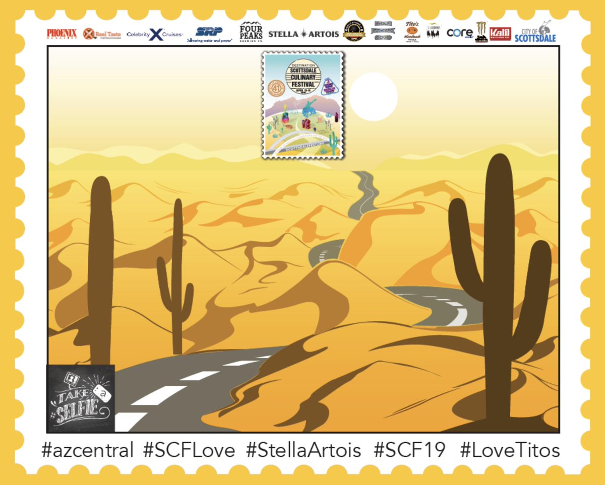 Did you find our selfie banners? Be sure to post with our hashtags including #azcentral. The Arizona Republic is the largest newspaper in Arizona and one of the largest newspapers in the United States! Thanks for your support of the Scottsdale Culinary Festival this year!