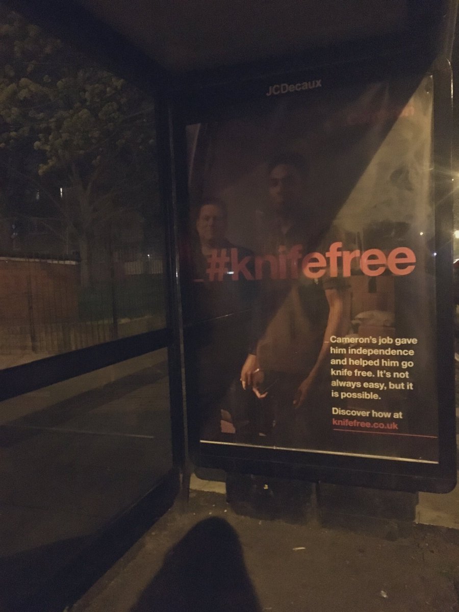 Jeninnit's tweet photo. Not a massive tweeter-er but what a patronising, horrendous, damaging campaign reinforcing #stereotypes #knifefree #knifecrime #whosignedthisoff https://t.co/VpLY4Ol0XR