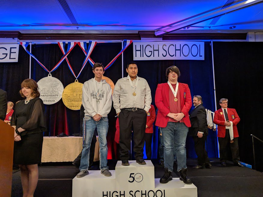 RhsVehicle's tweet photo. Congratulations to RHS's Michael Adascheck for finishing 2nd in the MN State SkillsUSA HS competition!  The competition was extremely close, and Michael killed it!  For his efforts, he earned an $8K scholarship, tools, equipment, and bragging rights over ALL but one individual! https://t.co/4MzKtpjrWl