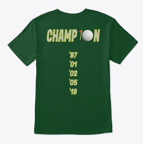 Bartalkpod's tweet photo. Tiger Woods 5x Masters Champion shirts available tomorrow! https://t.co/krLXKE0p2s