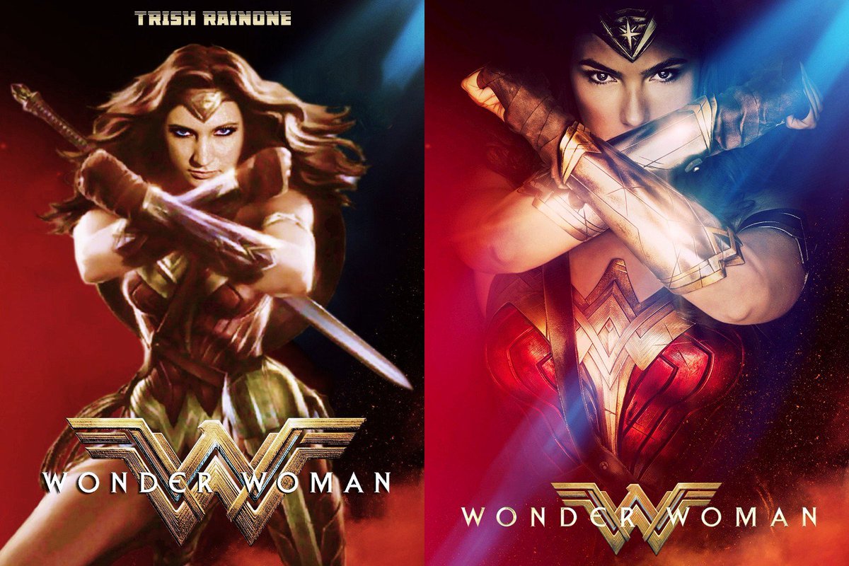 StudioWardogs's tweet image. The fake and real movie poster WONDER WOMAN 📺 📽 🎞 
@trishrainone1 😍 😘 💓 @comedytrish 🇨🇦 🧀 🍿 &amp;amp; @Kickbutt_Ladies_podcast 🍁 ☕ 📞 ☎️  #trishrainone #trishrainone1 #comedytrish #trishrainonetalkswithkickbuttladypals