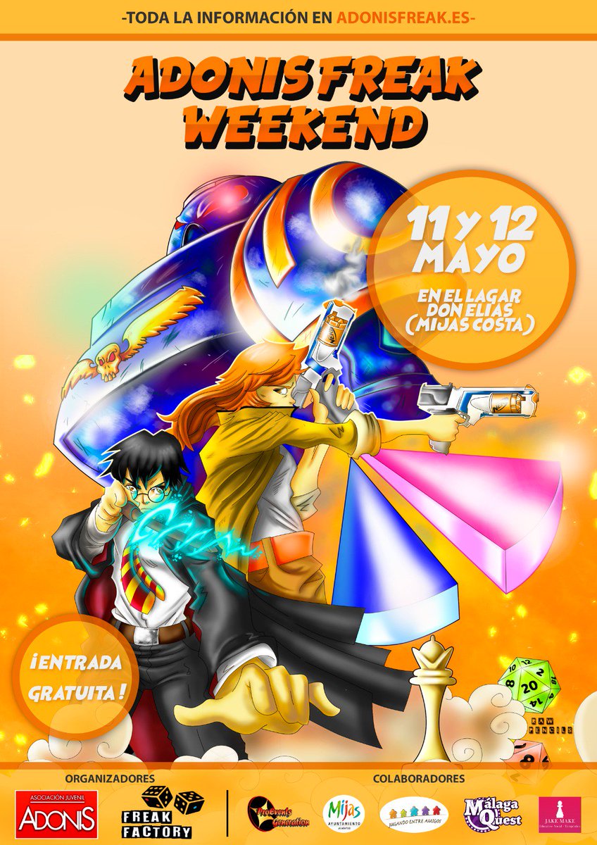 CluFreakFactory's tweet photo. Desde @asoadonis y @CluFreakFactory estamos preparando un montón de premios y sorpresas para la #AFW2K19
Tenéis esta Web para saber más:
https://t.co/8rt9flS8Jc
Será el 11 y 12 de mayo. Aquí está el Cartel del Evento
#AFW2K19
#ADONISFREAK
#ADONISFREAKWEEKEND
#Mijas https://t.co/tdt2z0uRJT