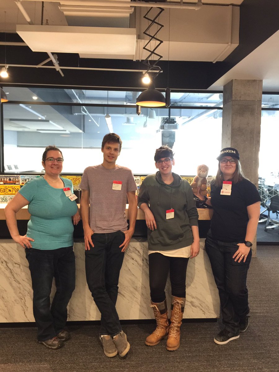 learningcodeyqb's tweet image. En attente de rencontrer les participant(e)s à l’atelier sur l’IA dans les locaux de @coveo. Merci à une formidable équipe de bénévoles: @AnnieDeshaies, @mel_logwater, Simon et Cynthia. #clcCode4Change #FemmesEnProgrammation #CanadaEnProgrammation #CommunautéGénéreuse