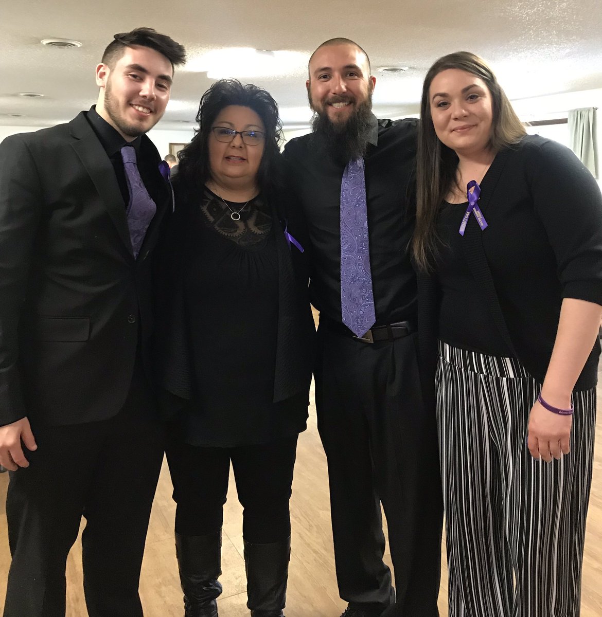 🖤💜🖤I celebrated my Mother’s life with my three Bambino’s! Mom knew these three were/are my Pride and Joy! #HandsomeSons #BeautifulDaughter #BestFriends #LoyalToOneAnother 💜🖤💜 @DJ_Hyde23 @kcbot_hyde