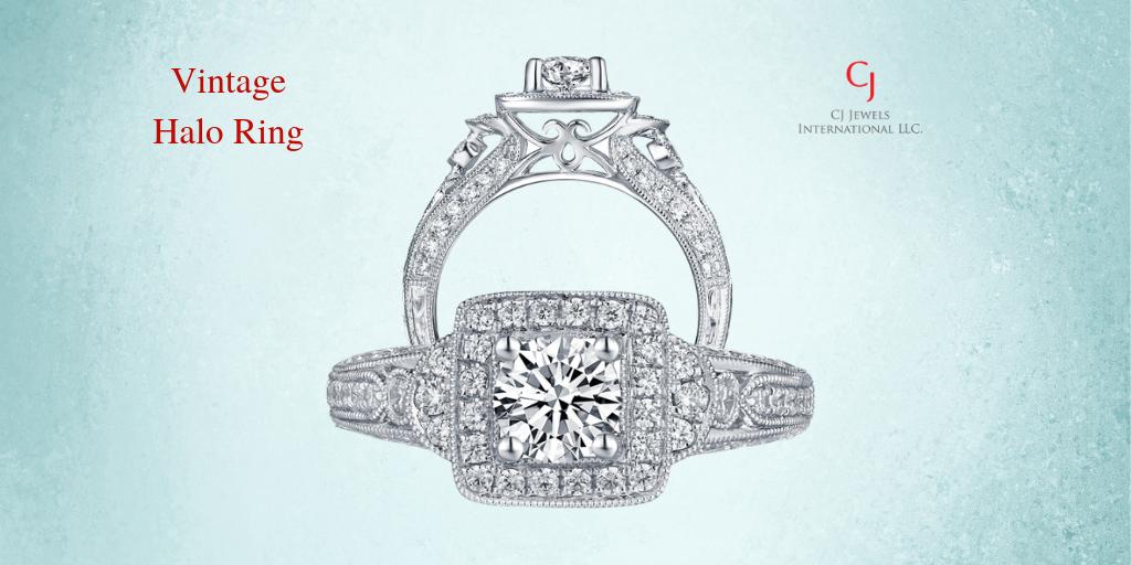 CJJEWELSINTL's tweet photo. Beautiful Halo Ring from our Vintage Collection. Vintage Rings OnlyAtCJJ #vintageengagementrings #vintage #vintagerings #bridalsets #diamondrings #diamond #engagement #engagementrings #diamond #rings #Diamondsets #whiteGold #Realisrare #americasawardwinningjeweler #OnlyAtCJJ https://t.co/Ng1KxrdHQr